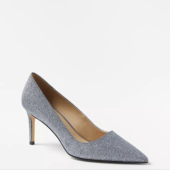 Ann Taylor Shoes - NWT Silver Sparkle Glitter Ann Taylor Pump